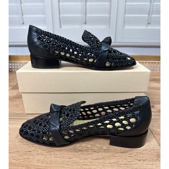 Alexandre Birman Clarita Basketry Loafer Black Sz 7 US 37 EU NIB Casual Elegance - Picture 9 of 15